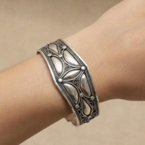 Handmade Sterling Silver Cuff: Berber Tribal Bangle