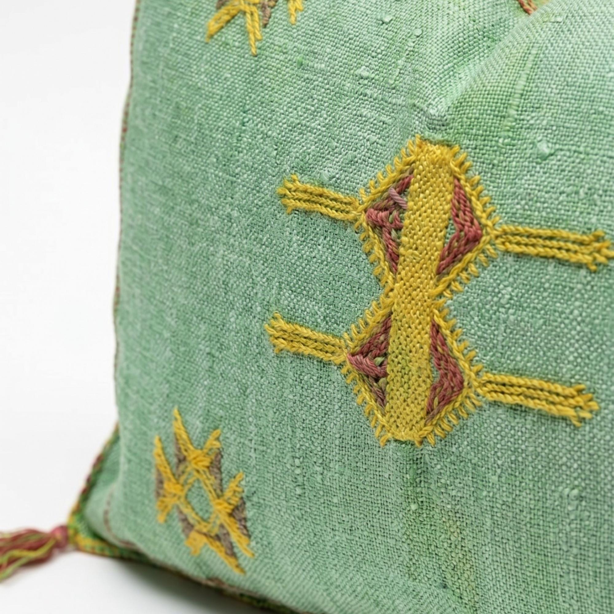 Amazigh Cactus Silk Pillow