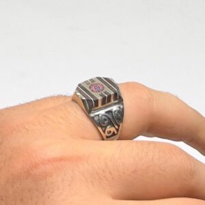 Handmade Berber Ring Size 9: Tribal Silver Boho Jewelry