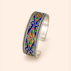 Berber Silver Diamond Bracelet – Atlas Motif Bracelet