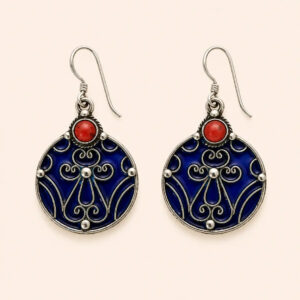 Ghnima Earrings - Amazigh Silver Heritage Jewelry