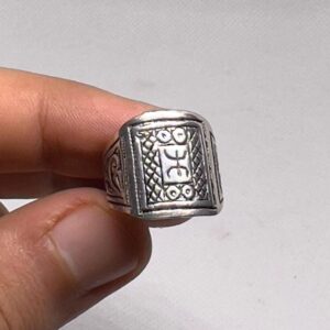 Berber Silver Ring: Handmade Sterling Yaz Symbol, Boho Tribal Jewelry