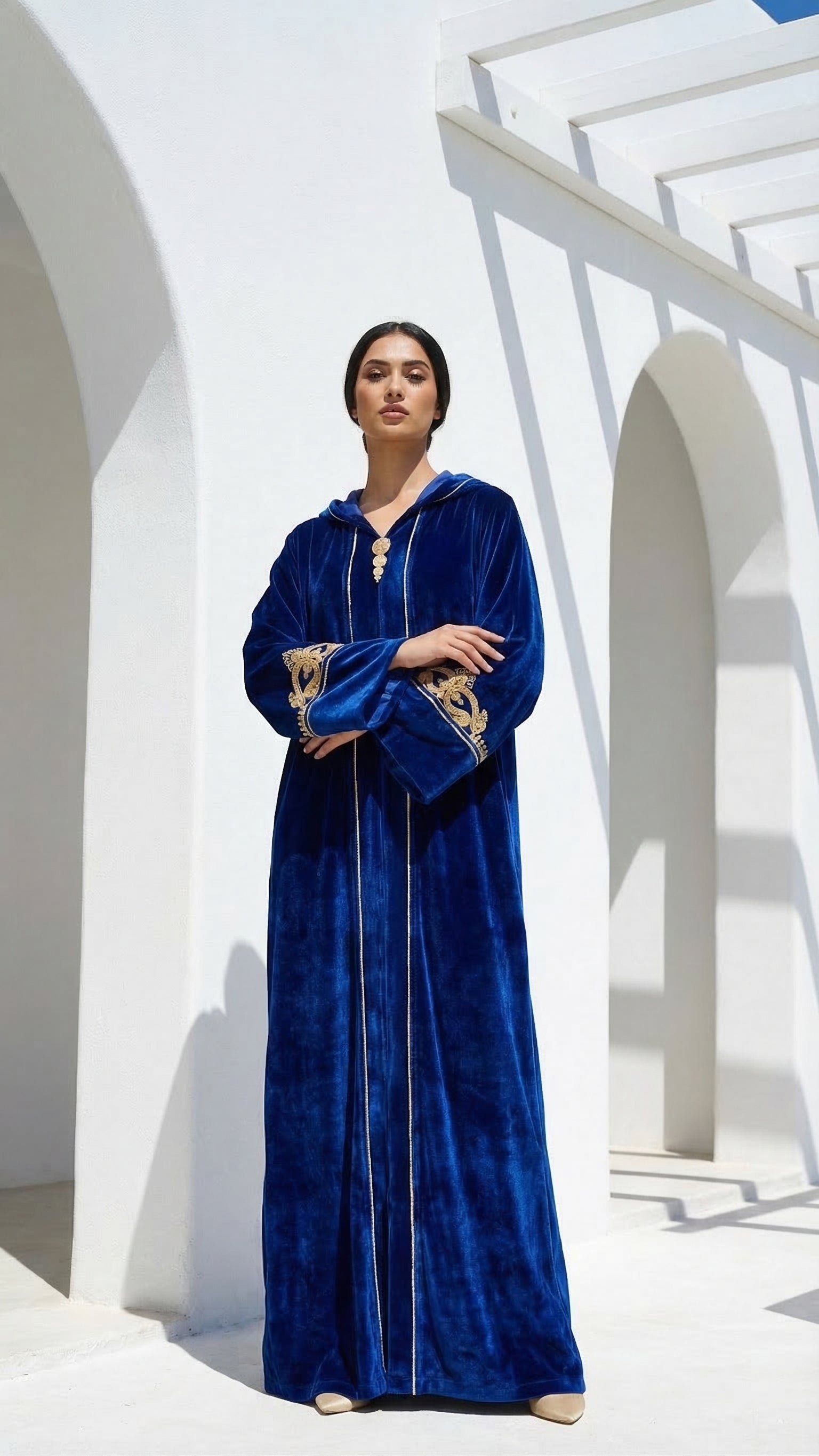 Velours Djellaba - Flowing Cultural Statement Outfit