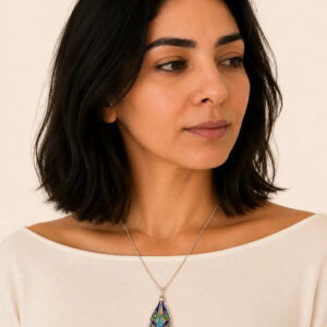 Tawes Necklace - Amazigh Silver Pendant Jewelry