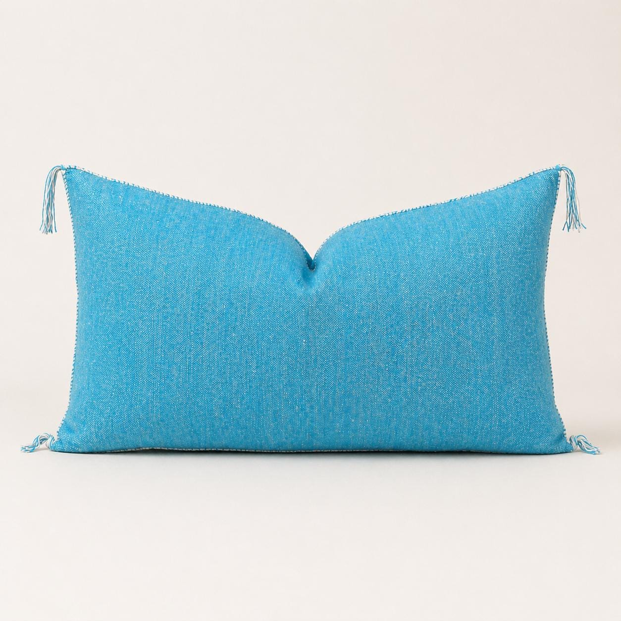 Amazigh Cactus Silk Cover 12x20 Handmade Lumbar Pillow