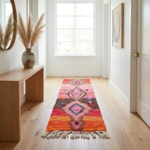 Berber Handwoven Pink Rug