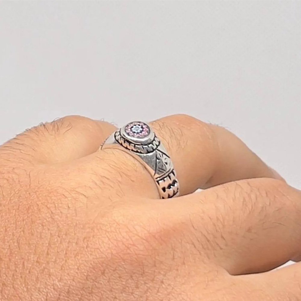 Tuareg Sterling Silver Ring: Handmade Berber Tribal Jewellery