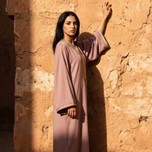 Caftan taupe Kaftan - Korean Crepe Festive Wear
