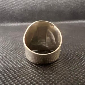 Handmade Sterling Silver Berber Ring: Ethnic Tribal Jewelry, Size 8