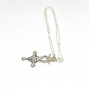 Tuareg Cross Pendant: Sterling Silver African Croix du Sud Necklace