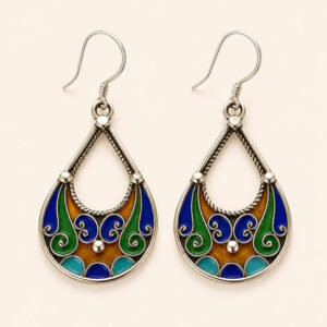 Tiziri Earrings - Amazigh Silver Heritage Jewelry