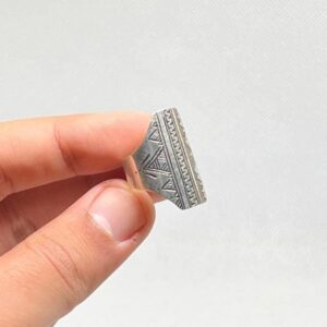 Handmade Sterling Silver Tuareg Ring: Berber Jewelry, Size 9
