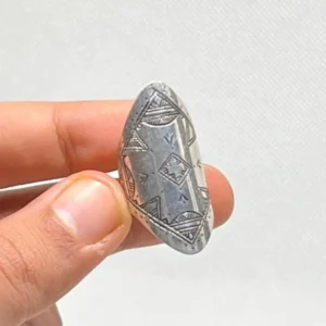 Silver Rings - Handmade Engraved Berber Tuareg Ring Size 8