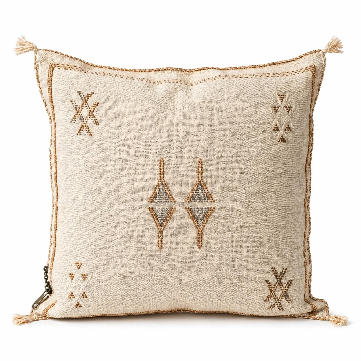 Berber Beige Cactus Pillow