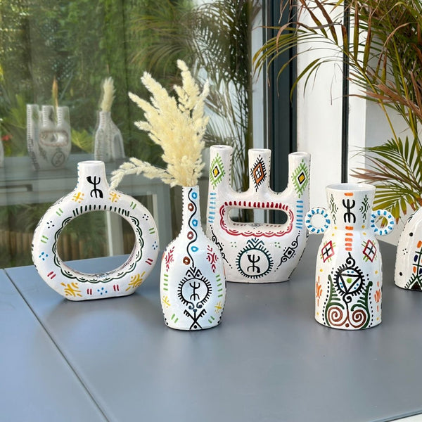 bouteille Vase - Amazigh Decorative Pottery