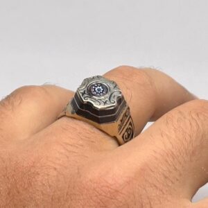 Vintage Berber Metal Ring: African Chevron Bead, Tribal Boho Jewelry