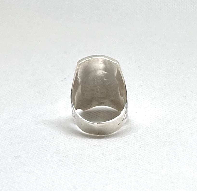 Handmade Berber Sterling Silver Ring: Tuareg African Long Engraved Tribal Ethnic Boho Jewelry