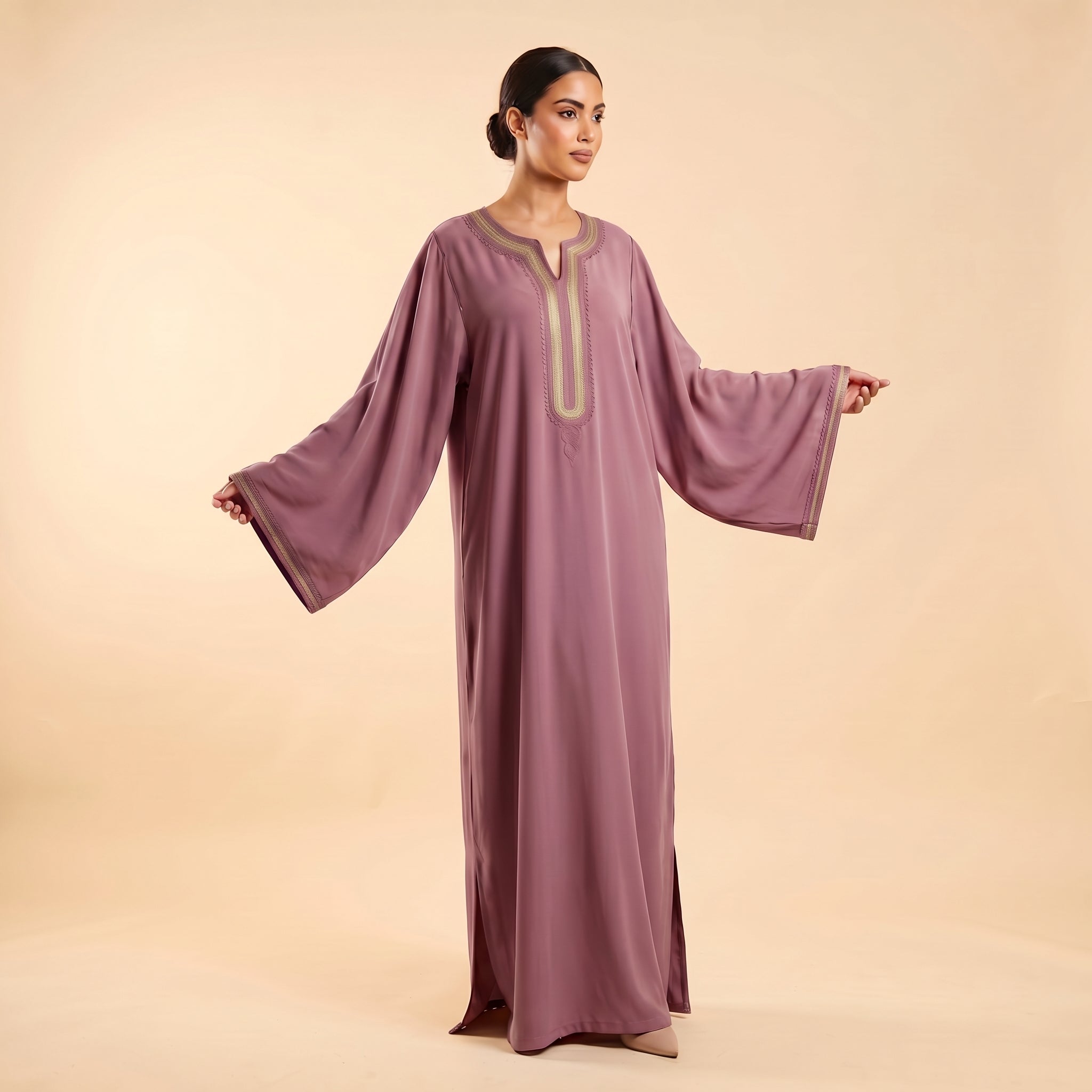 rose Dress - Moroccan Cultural Occasion Wear