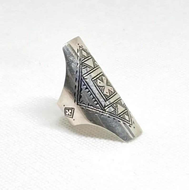 Berber Silver Rings - Vintage Engraved Tuareg Ring