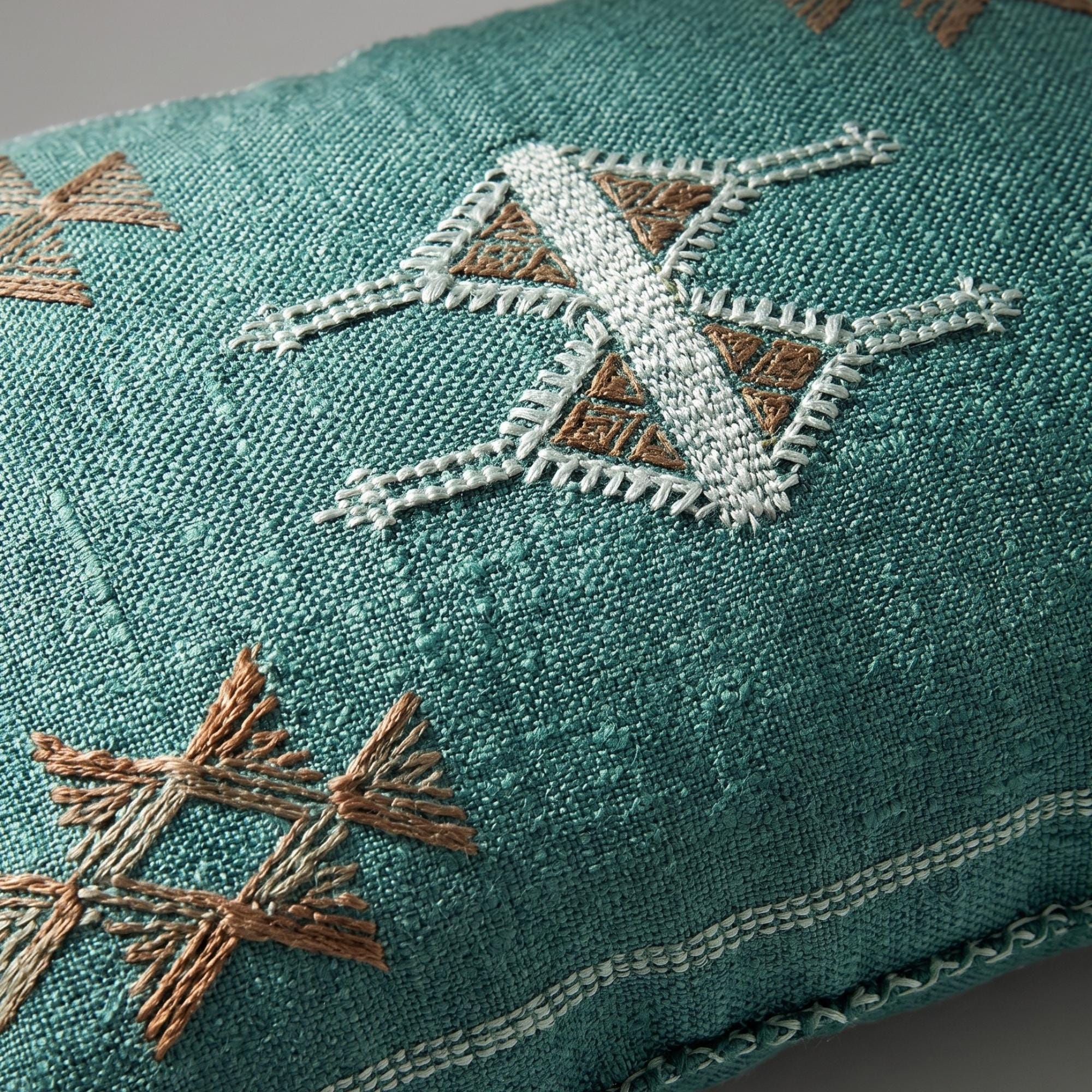 Amazigh Cactus Silk Pillow