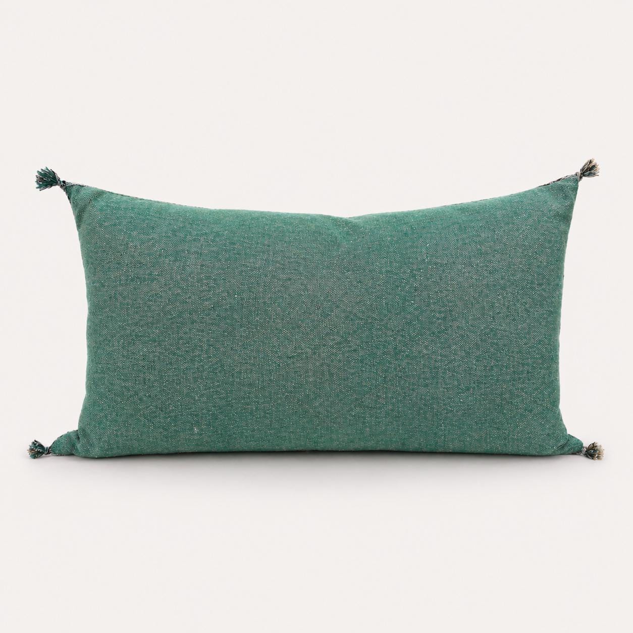 Amazigh Cactus Silk Cover 12x20 Handmade Lumbar Pillow