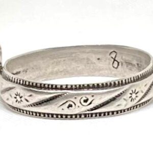 Antique Heavy Berber Silver Cuff Bangle