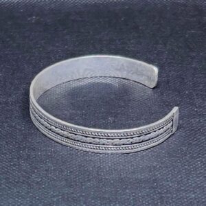 Tuareg Sterling Silver Cuff Bracelet: Berber Tribal Jewelry