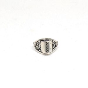 Handmade Berber Ring: Tarnished Silver Tribal Jewelry