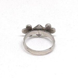 Antique Berber Silver Ring: Sahrawi Tuareg Engraved Tribal Jewelry, Size 9