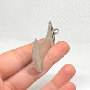 Antique Tuareg Cross Pendant: Silver Ebony African Amulet Pendant Necklace