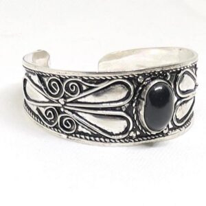 Berber Tuareg Sterling Silver Cuff Bracelet: Tribal Jewelry