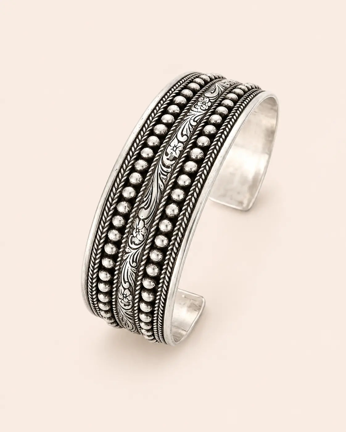 Amazigh Silver Bracelet – Berber Wrist Adornment