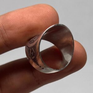 Handmade Tuareg Berber Sterling Silver Ring: Tribal Ethnic Boho Jewelry Size 9 US