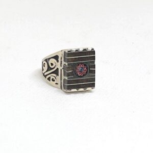 Handmade Berber Tuareg Ring: Metal Silver Plated Ethnic Tribal Jewelry