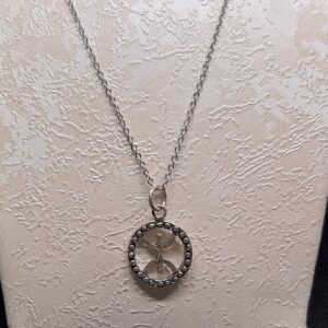 Amazigh Berber Sterling Silver Pendant Necklace: Kabyle Tuareg Symbol Jewelry