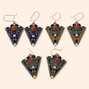 Kayssa Earrings - Amazigh Silver Heritage Jewelry