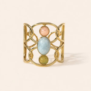 Amazigh Berber Ring – Noura Geometric Bohemian Band Design