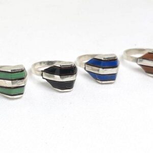 Handmade Berber Ring: Tarnished Silver Tribal Jewelry