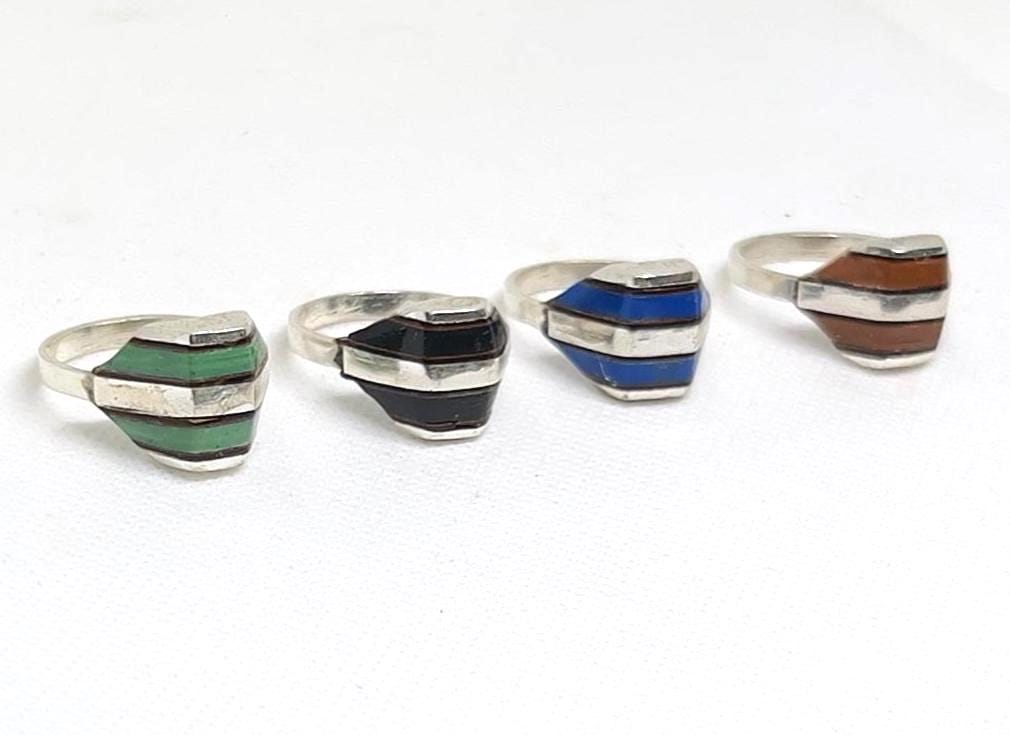 Handmade Berber Ring: Tarnished Silver Tribal Jewelry