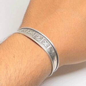 Mali Niger Tuareg Solid Silver Cuff Bracelet: Sterling Berber Bangle Ethnic Tribal Jewelry