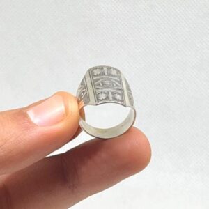 Berber Sterling Silver Ring: Tuareg Ethnic Boho Amazigh Engraved Tuareg Tribal Jewelry