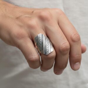 Berber Sterling Silver Ring: Handmade Engraved Tribal Jewelry, African Tuareg Ring