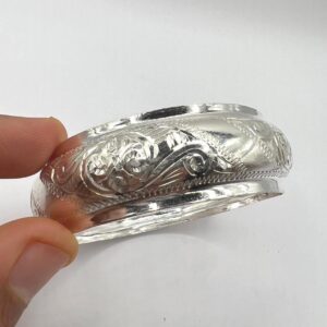 Cuff Silver Bracelet Handmade Berber Tribal Bangle Ethnic African Tuareg Engraved Simple Sterling