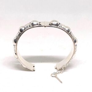 Handmade Berber Cuff: Engraved Sterling Silver Bracelet