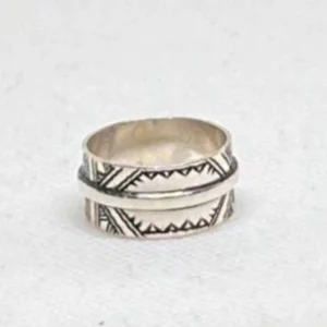 Tuareg Silver Ring - Handmade Amazigh Sterling Silver