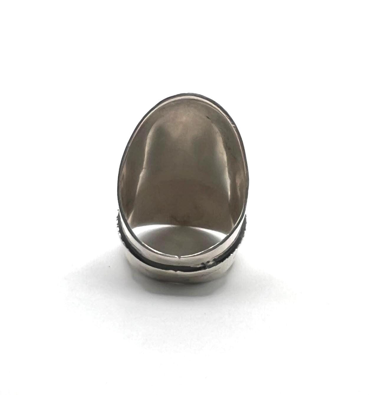 Vintage Handmade Tuareg Sterling Silver Ring: Berber Tribal Gypsy Ethnic African Jewelry, US Size 11 / FR Size 64