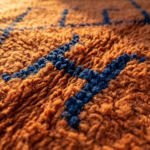 Berber Terracotta Beni ourain Rug