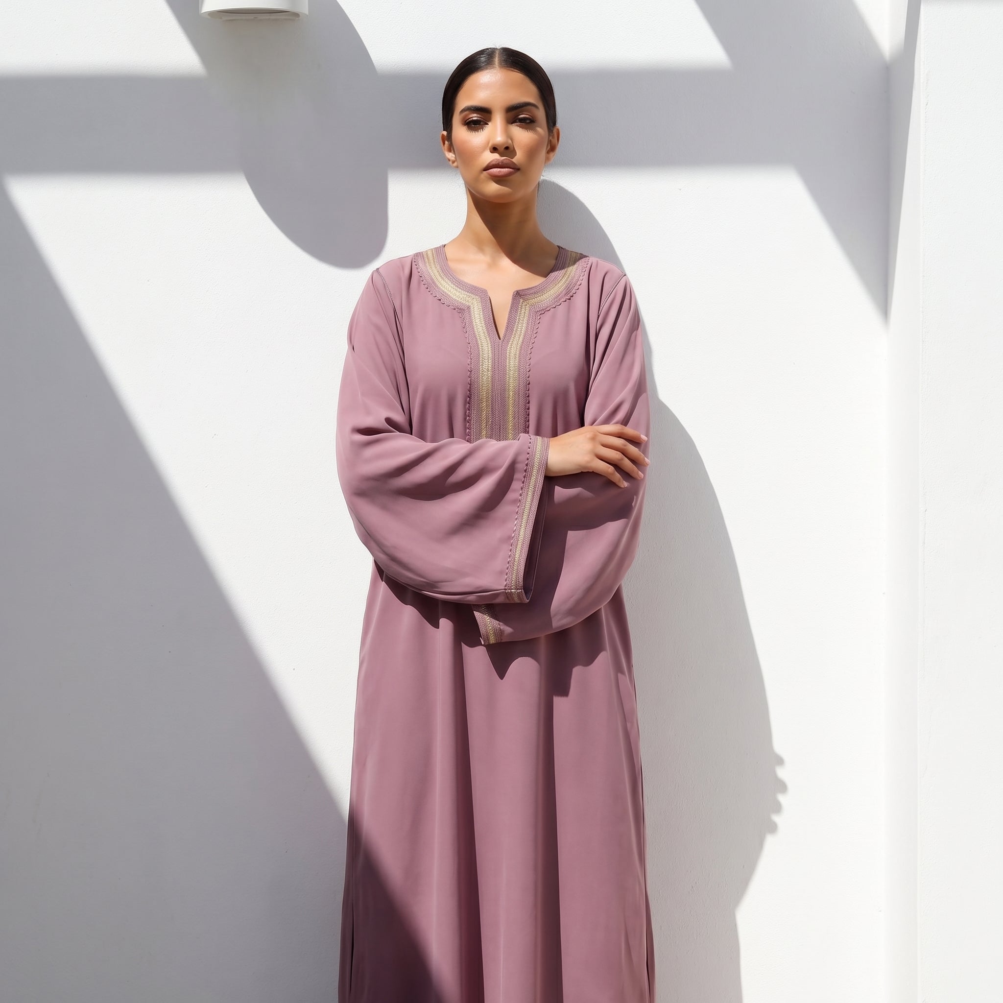 rose Dress - Moroccan Cultural Occasion Wear
