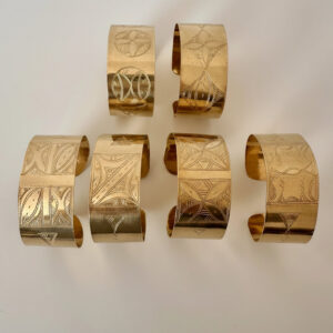 Amazigh Brass Motif Bracelet – Atlas Motif Bracelet