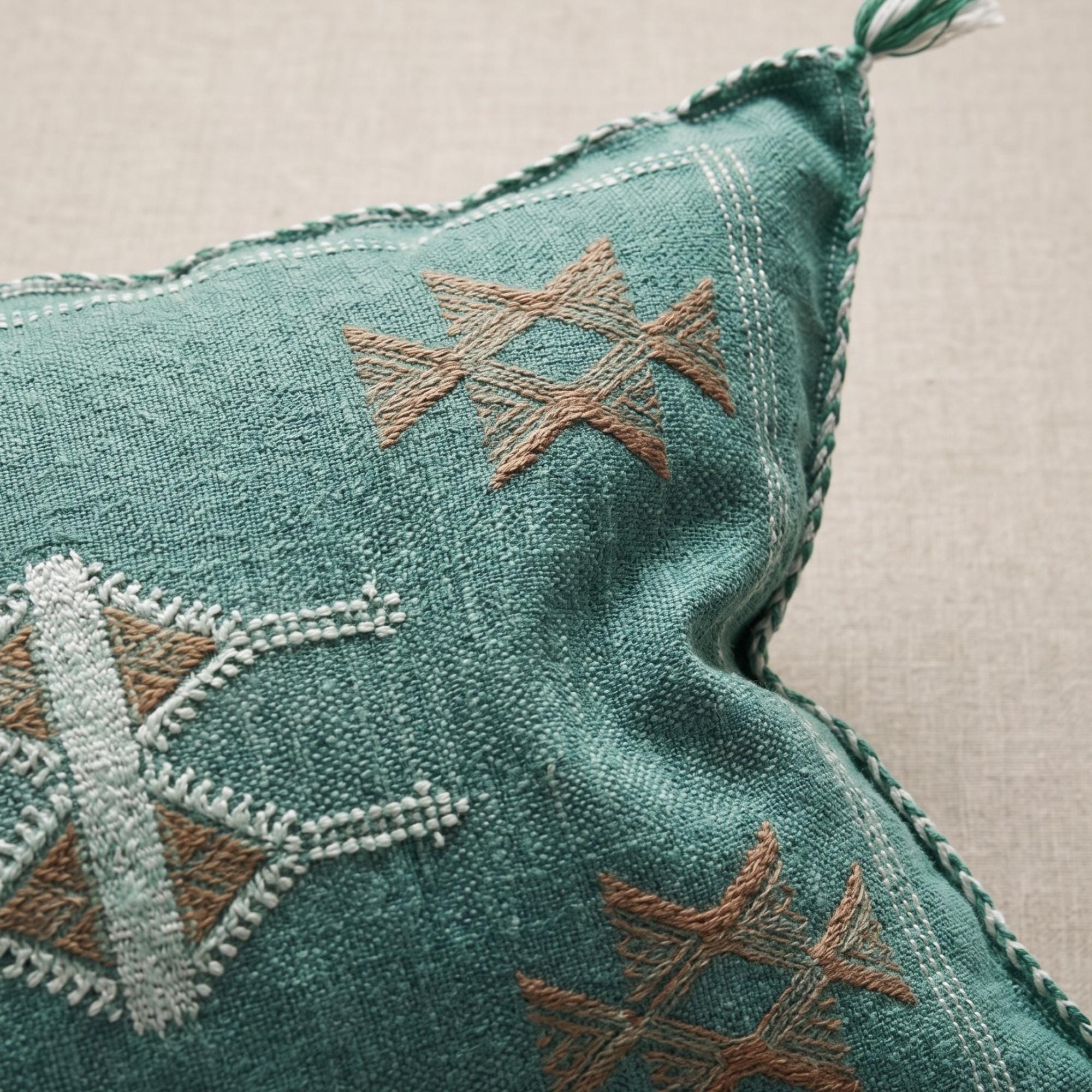 Amazigh Cactus Silk Pillow